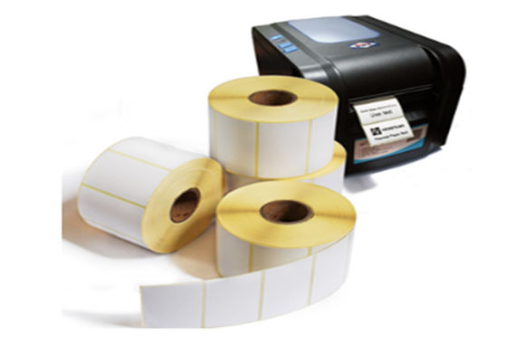 L'adhésif a enduit les labels d'expédition 102x152mm thermiques de 102x76mm