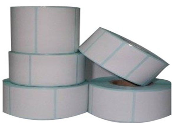 imprimante thermique Sticker Roll de revêtement jaune d'auto-collant de 60x30mm