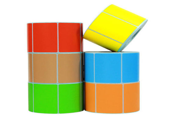 Coloré a imprimé les labels de code barres imperméables de 75x99mm