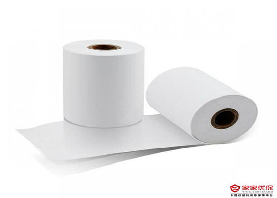 80 le dessus du × 70mm a enduit le papier thermosensible auto-adhésif