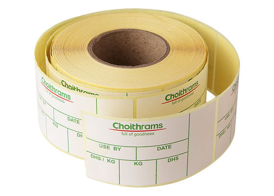 Autocollant adhésif permanent préimprimé 57x32mm de label de code barres