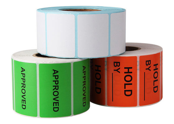 Label de code barres thermique d'échelle de supermarché de FSC 50X25mm Rolls