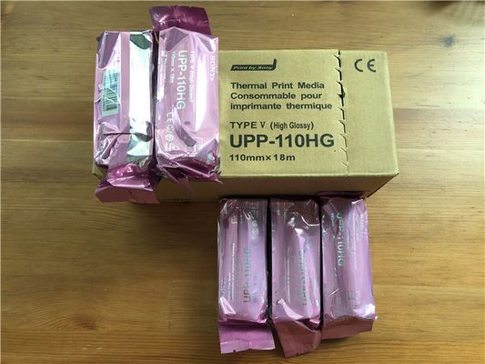 Petit pain UP-110HD de papier thermosensible de l'ultrason 10rolls/box 110x18m