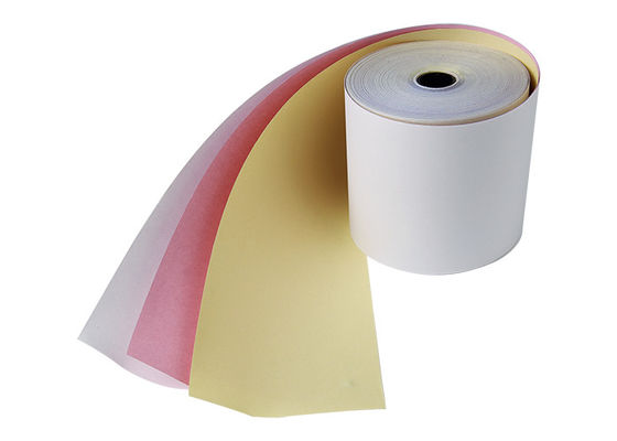 3 papier sans carbone de reçu de caisse enregistreuse de Rolls 80x80 de papier de position de pli