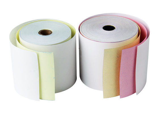Caisse enregistreuse impression d'OEM du petit pain FSC de papier autocopiant de 3 plis