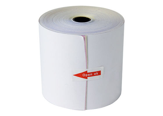 Caisse enregistreuse impression d'OEM du petit pain FSC de papier autocopiant de 3 plis